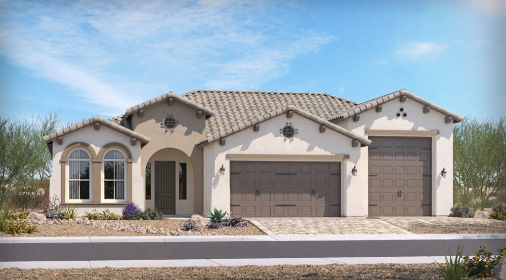 Cholla floor plan exterior at Acoma Estates
